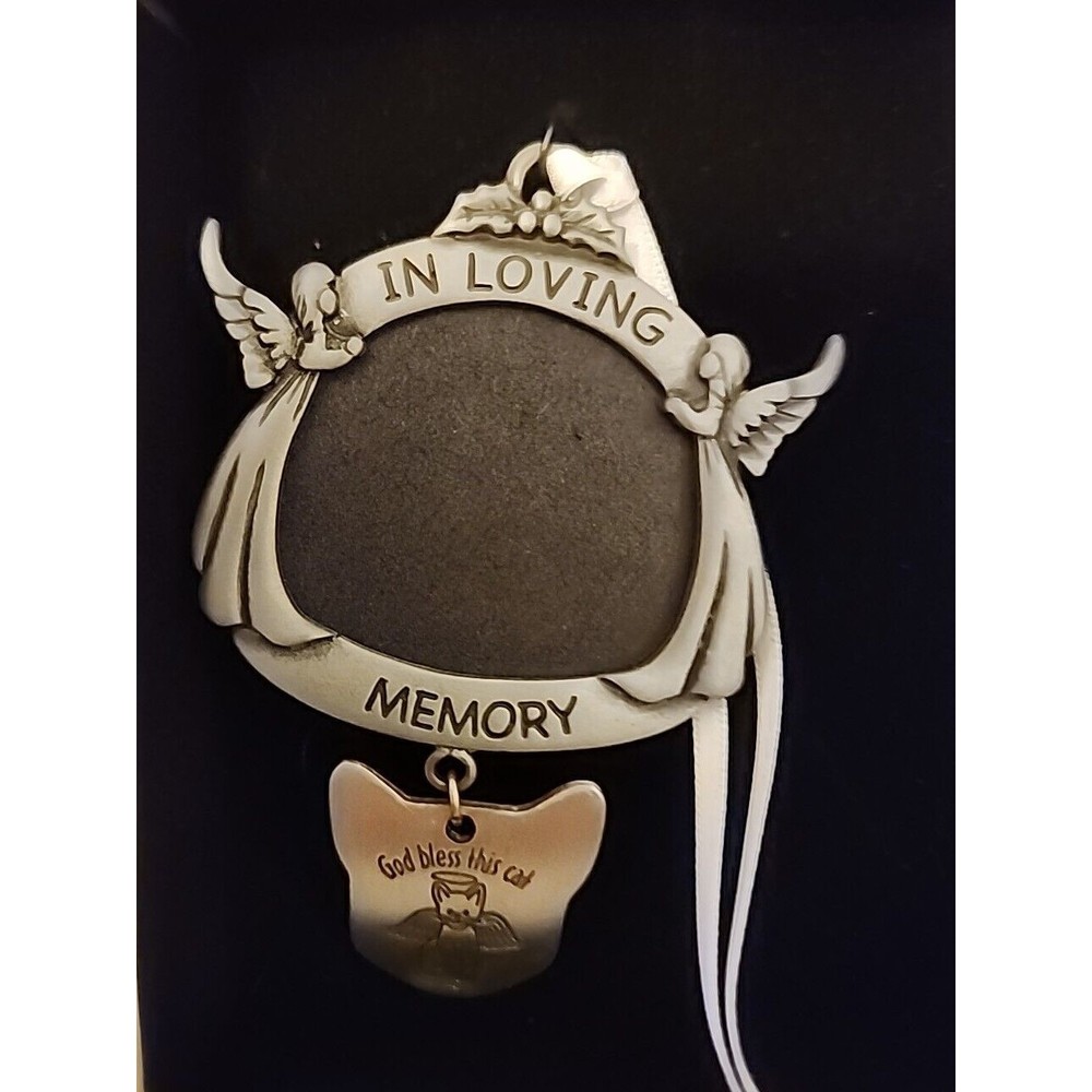 In Loving Memory CAT Photo Ornament Memorial Christmas New